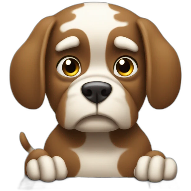 bulldong typing on computer emoji