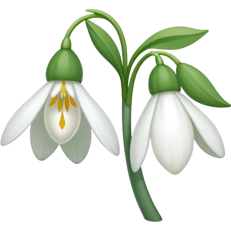 snowdrop flower emoji