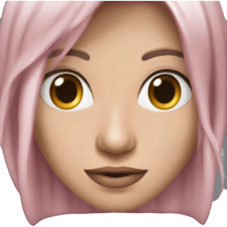 Ножницы розовые emoji