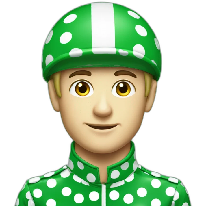 paul townend green polka dot jockey emoji