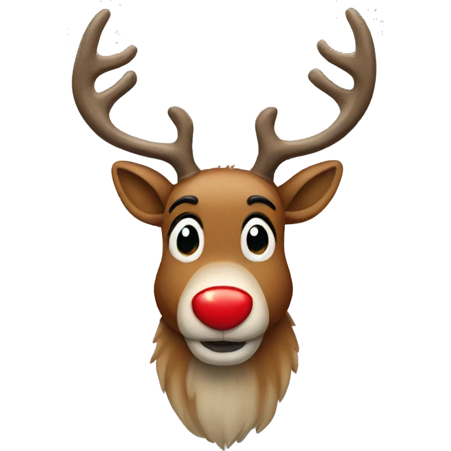 Red Nosed Reindeer emoji