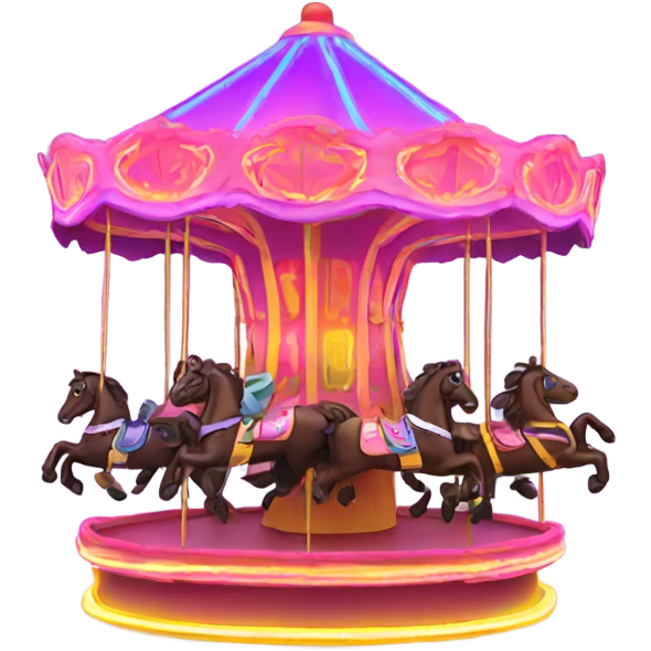 Neon carousel emoji