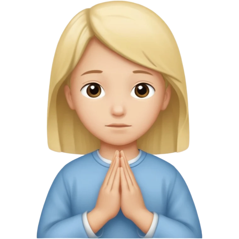 Kid saying i Pray for you mom emoji