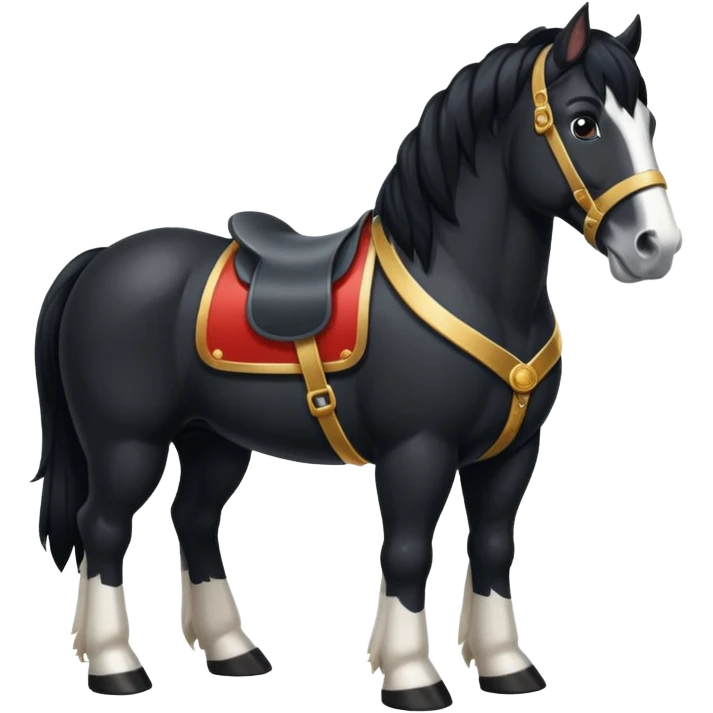 Black Clydesdale  emoji