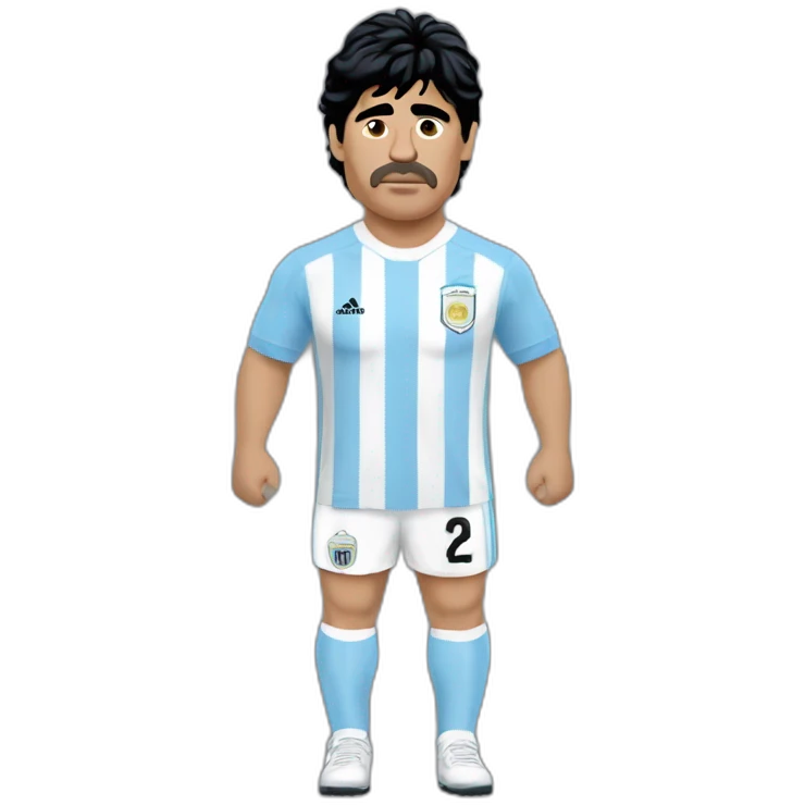 Diego maradona avec un maillot de l'argentine emoji