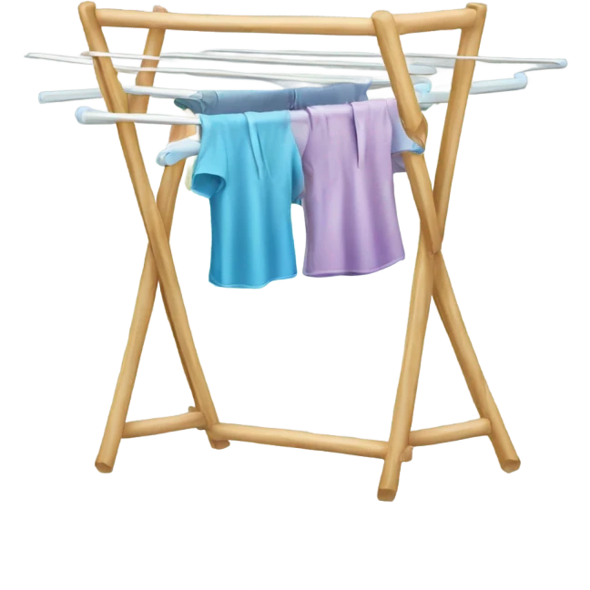 Clothes drying rack emoji