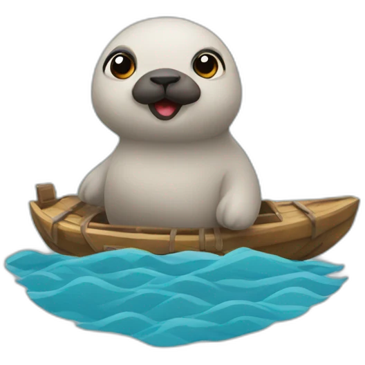 Foca viajando emoji