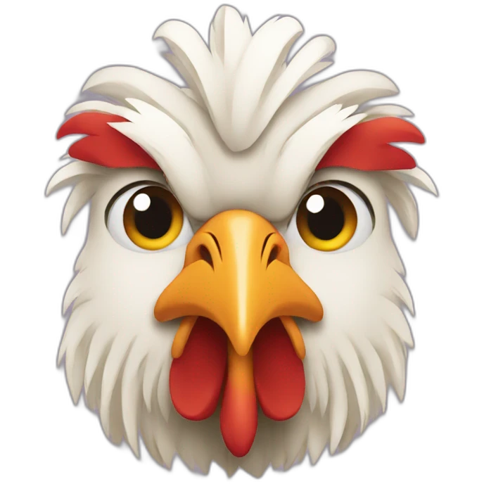rooster side face emoji