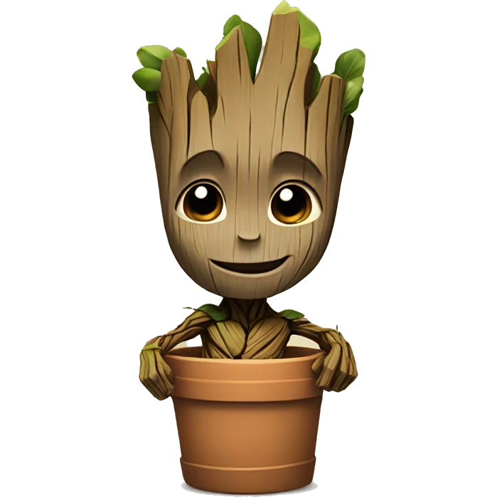 Groot smiles emoji
