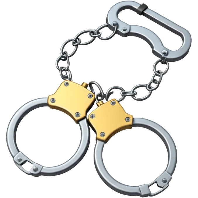 Handcuffs – shiny metal cuffs bdsm style emoji