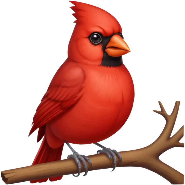 Cardinal bird praying emoji