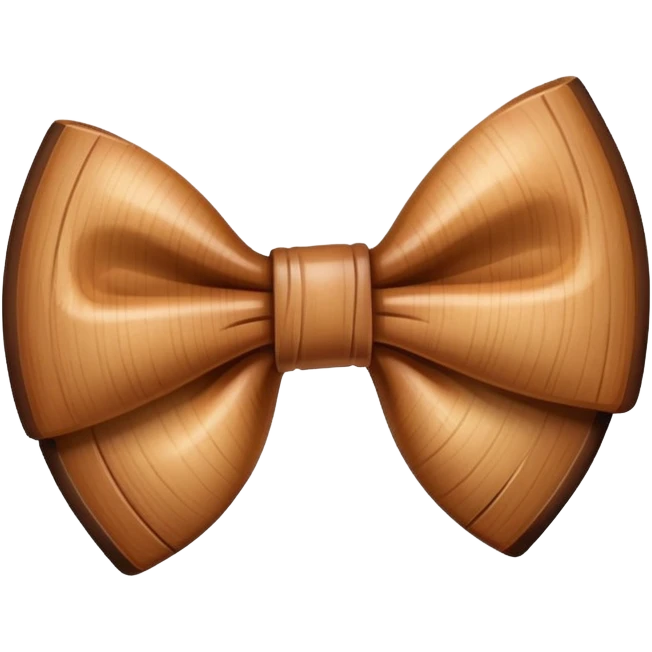 Bow of brown color emoji