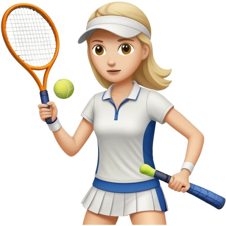 white female play tennis emoji