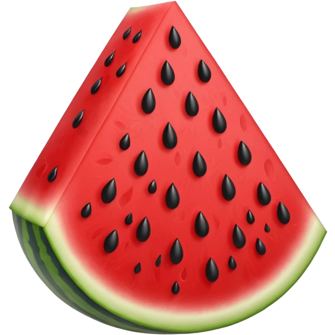 A singular watermelon slice  emoji