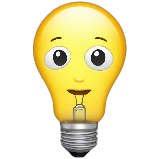 Light bulb emoji