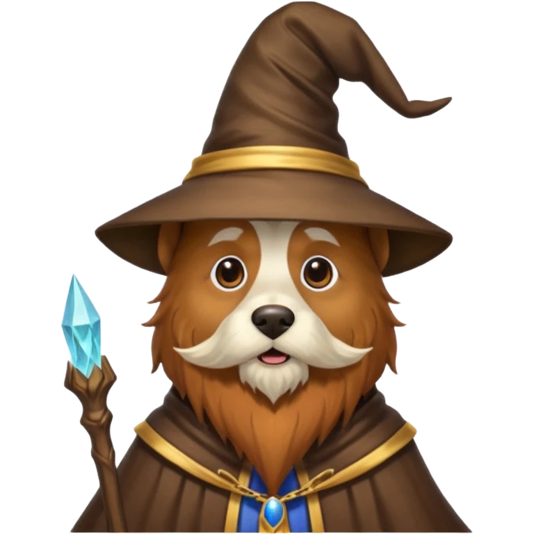 Dog wizard emoji