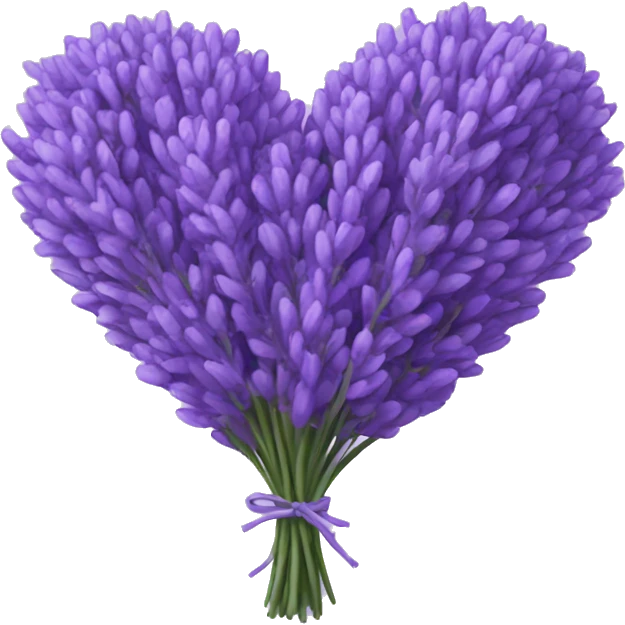 Lavender heart emoji