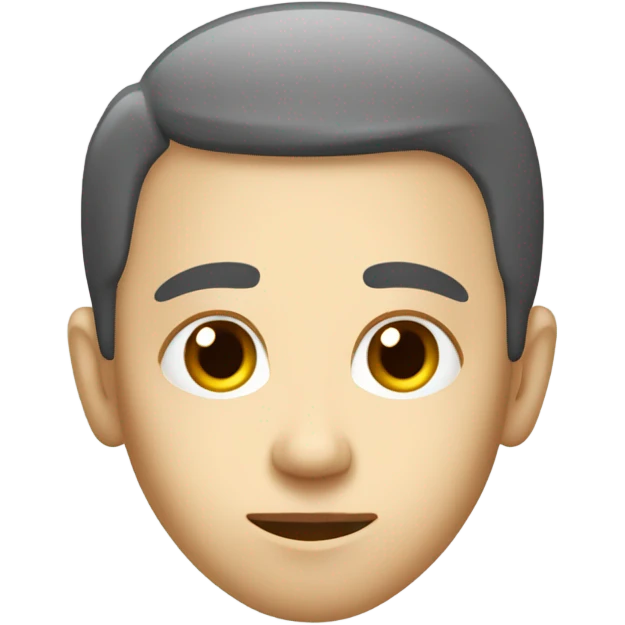 Face with no eyebrows  emoji