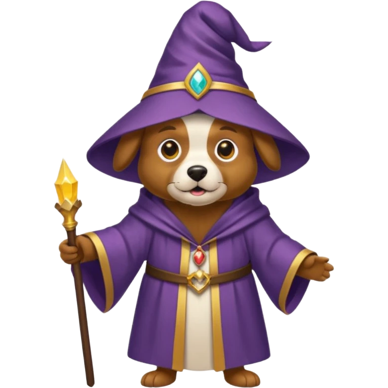 Dog wizard emoji