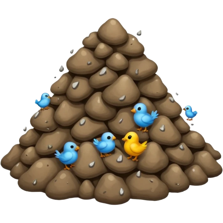 Bird poop emoji