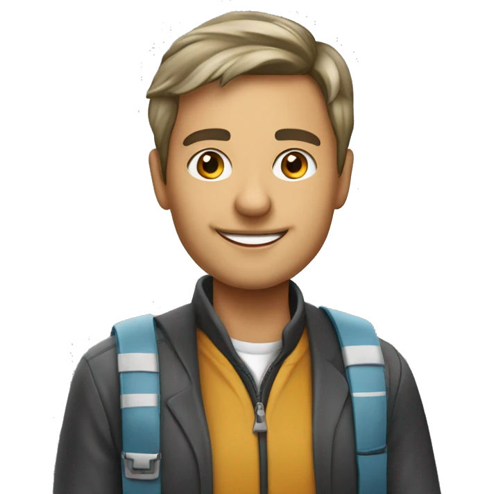 etudiant de 40 ans lisant un livre emoji