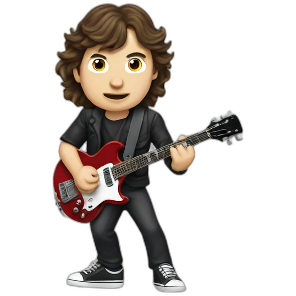 Angus Young acdc school emoji