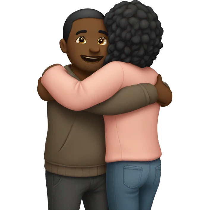 Hugging couple  emoji