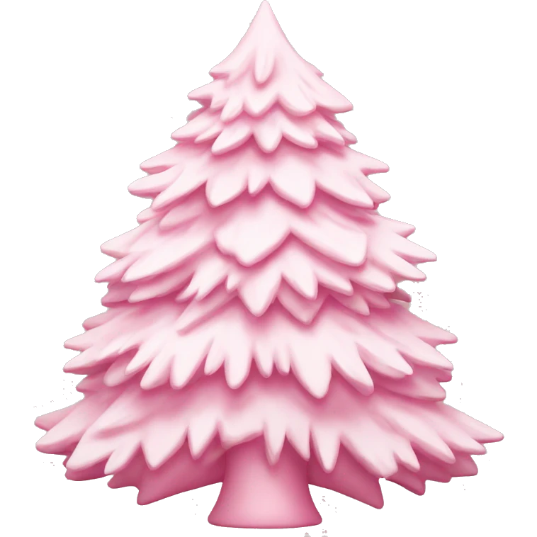 Loveshackfancy pink and white Christmas tree emoji