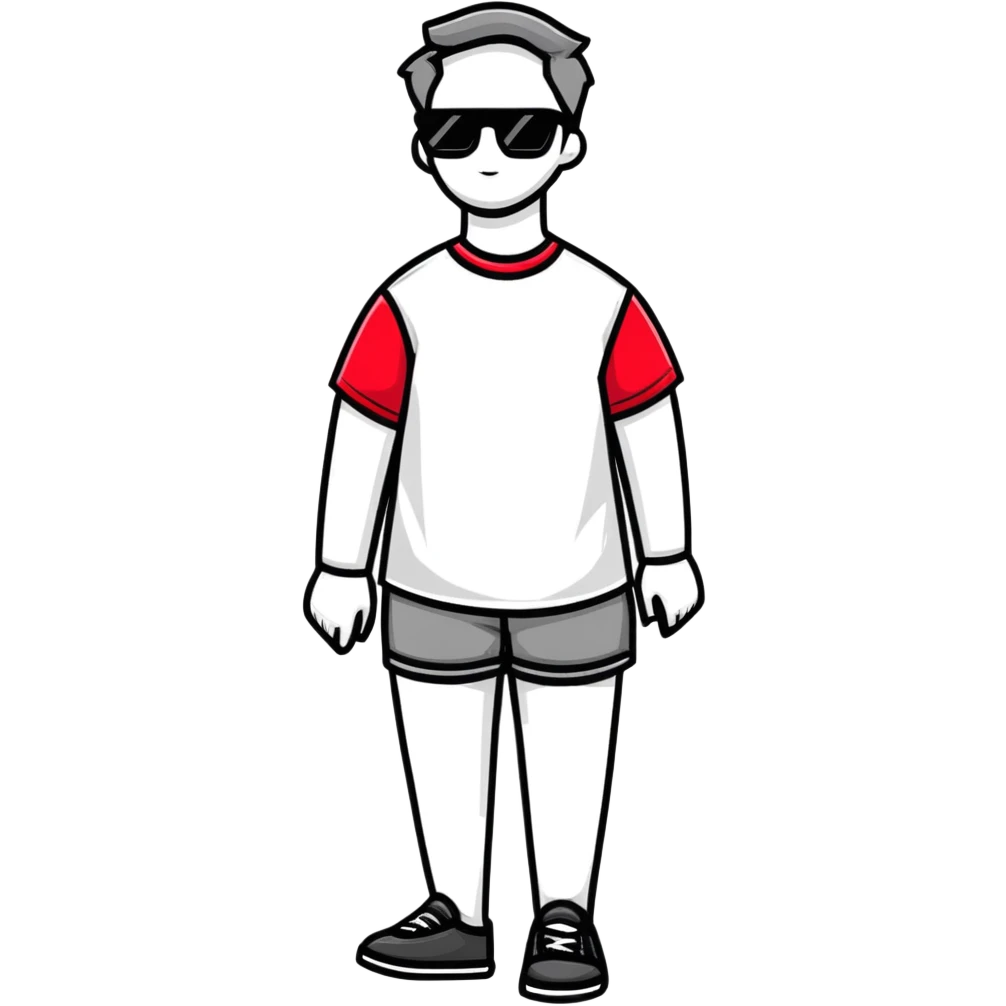 tropical bermuda shorts and fashionable sunglasses for summer emoji