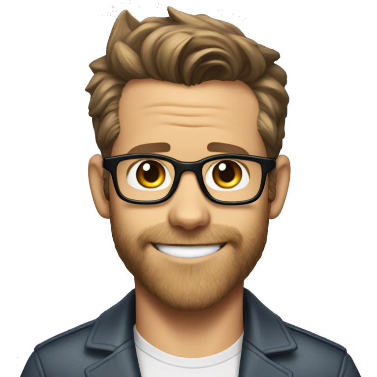 ryan reynolds if he was an anthropomorphic  cat emoji