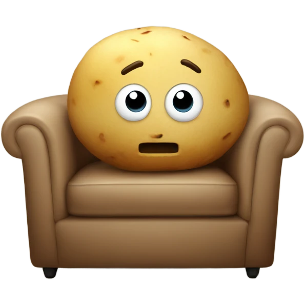 potato on sofa emoji