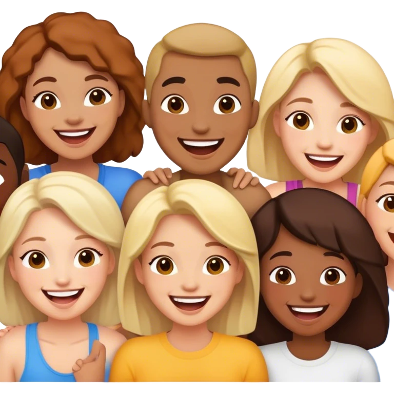 playful moment with friends emoji