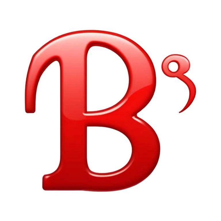General emoji for an icon logo. letters 'S' and 'R' next to each other. Red color emoji