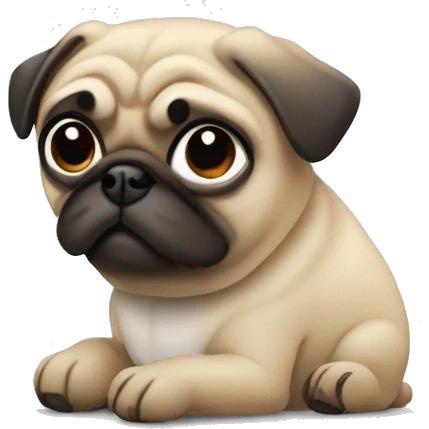 Pug emojis wit buy now text emoji