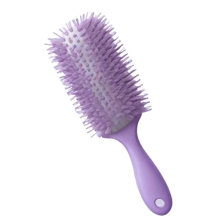 hairbrush lila  emoji