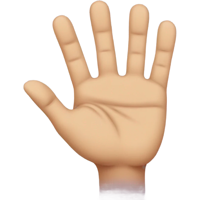 Hand holding up 4 fingers emoji