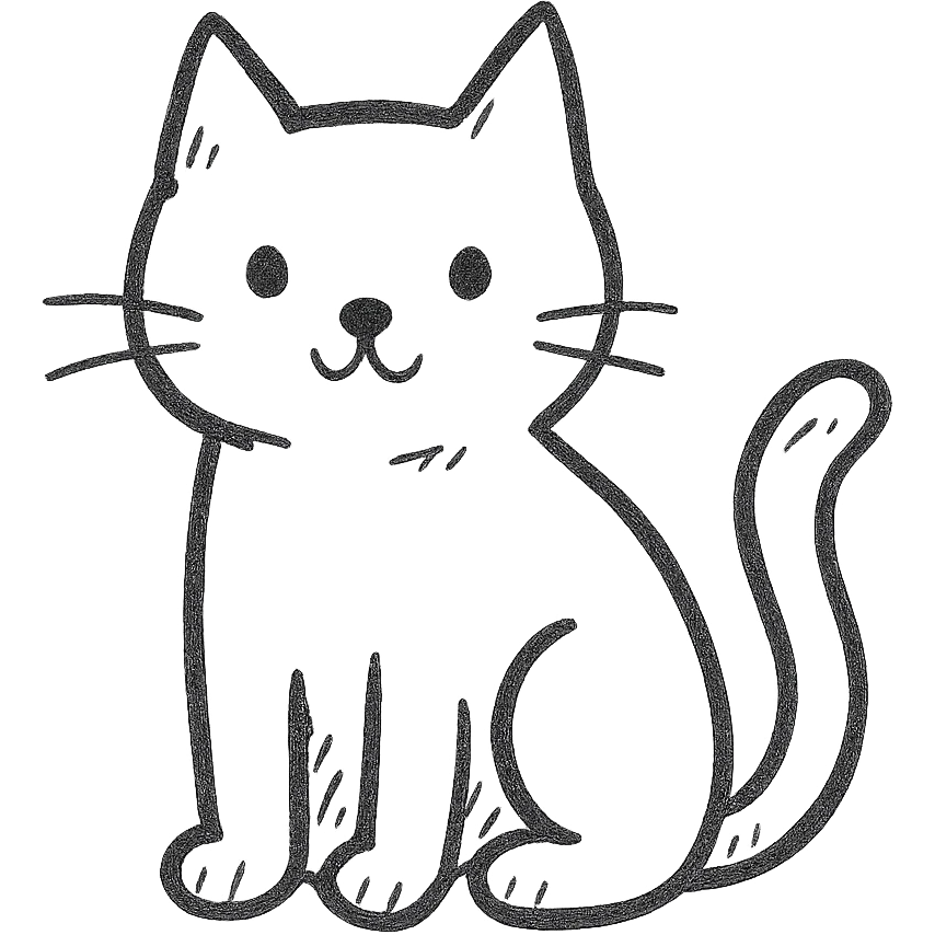 cute black cat emoji