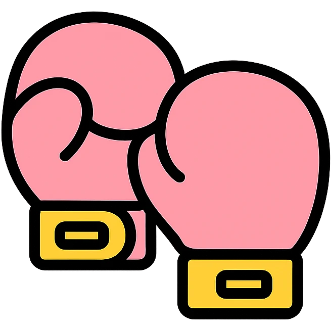 light pink boxing gloves icon emoji