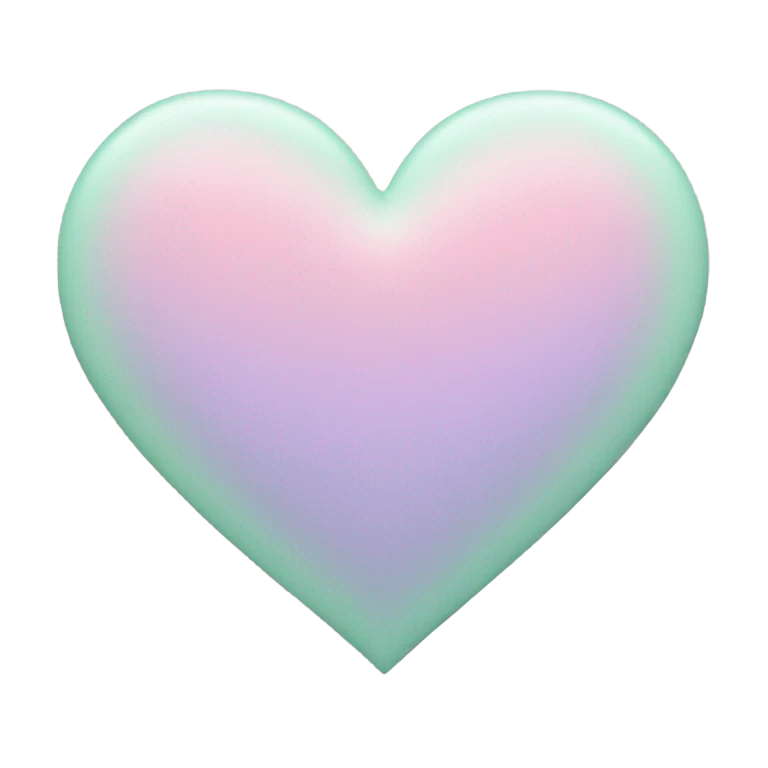 Pastel heart emoji