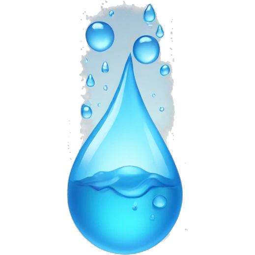 emoji water drops with water steam emoji