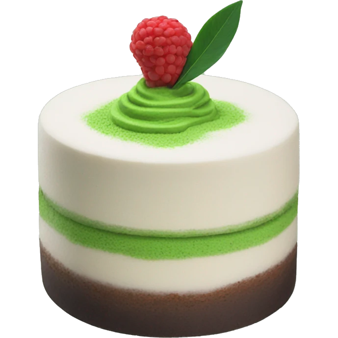 Matcha cake emoji