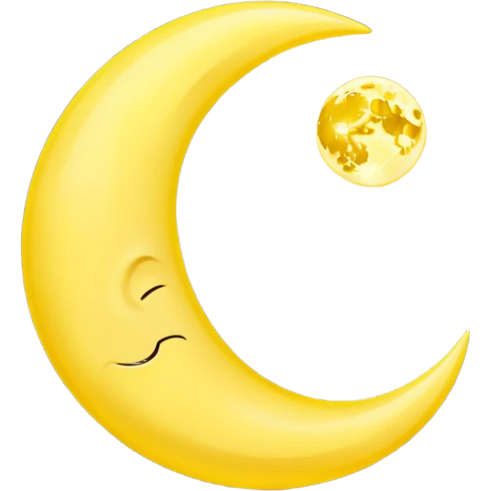Crescent moon emoji