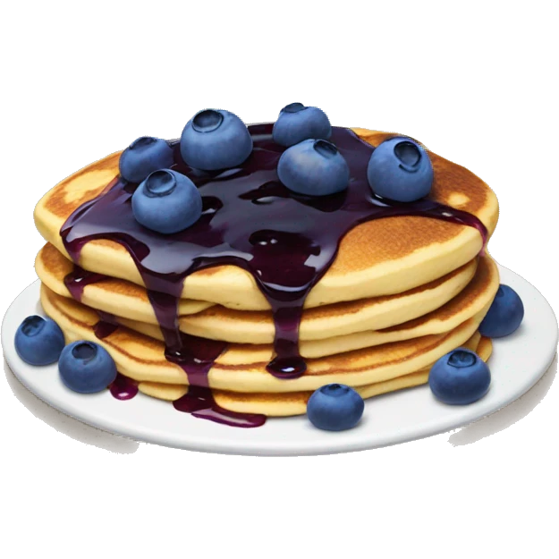Blueberry pancake emoji