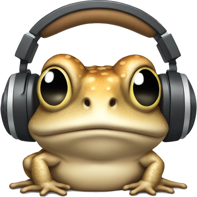 toad in headphones  emoji