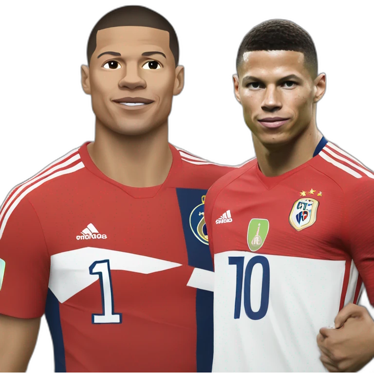 Mbappé tape Ronaldo emoji