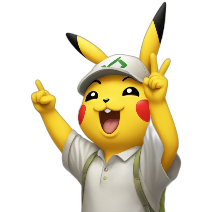 pikachu salute emoji