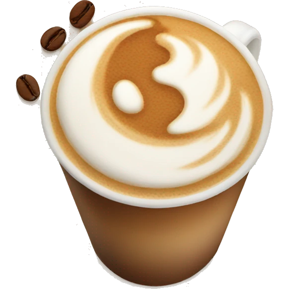 Aesthetic coffee latte emoji