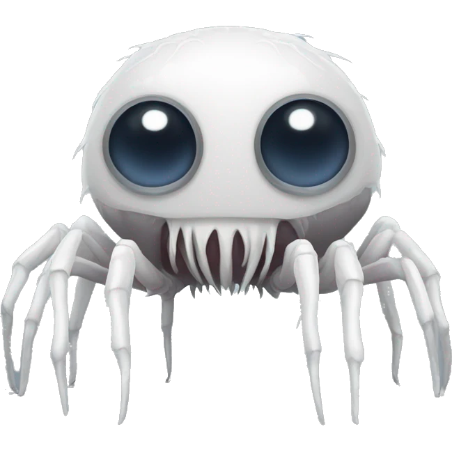 white phasm spider monster front view emoji