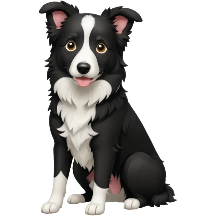 border-collie-all black- no white emoji