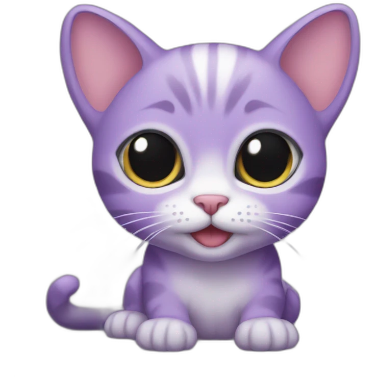 baby purple cat emoji